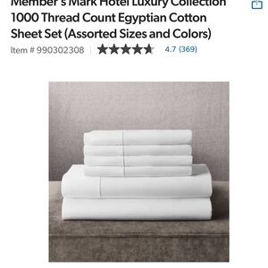1000 count sheets